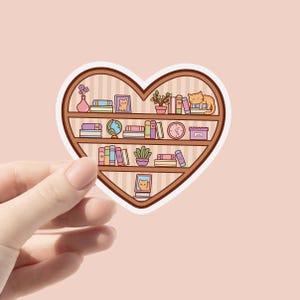 Bücherregal Aufkleber, Katzen Kätzchen Bücherregal Aufkleber, Buchliebhaber Geschenk, Trendy Bookish Merch, Kindle Aufkleber, Bücherregal, Reader