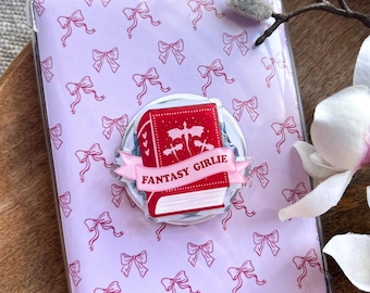 Fantasy Girlie Kindle Phone Grip Magnetischer Drache Kindle Halter Kindle Zubehör Bookish Merch Geschenk für Buchliebhaber