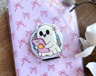 Bookish Kindle Girlie Kindle Phone Grip Bookish Ghost Magnetic Kindle Holder Kindle Accessories Bookish Merch for Book Lover