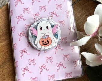 Trick or Books Halloween Ghost Kindle Phone Grip Bookish Fall Magnetic Kindle Holder Kindle Accessories Bookish Merch Gift for Book Lover