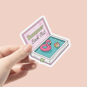 Summer Book Club Vinyl Sticker, Book Lovers Sticker, Book Sticker, Bookish Gifts, Book Edition Sticker, Beach Lover, Book Merch