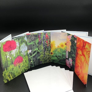Floral Paintings Blank Greeting Cards
