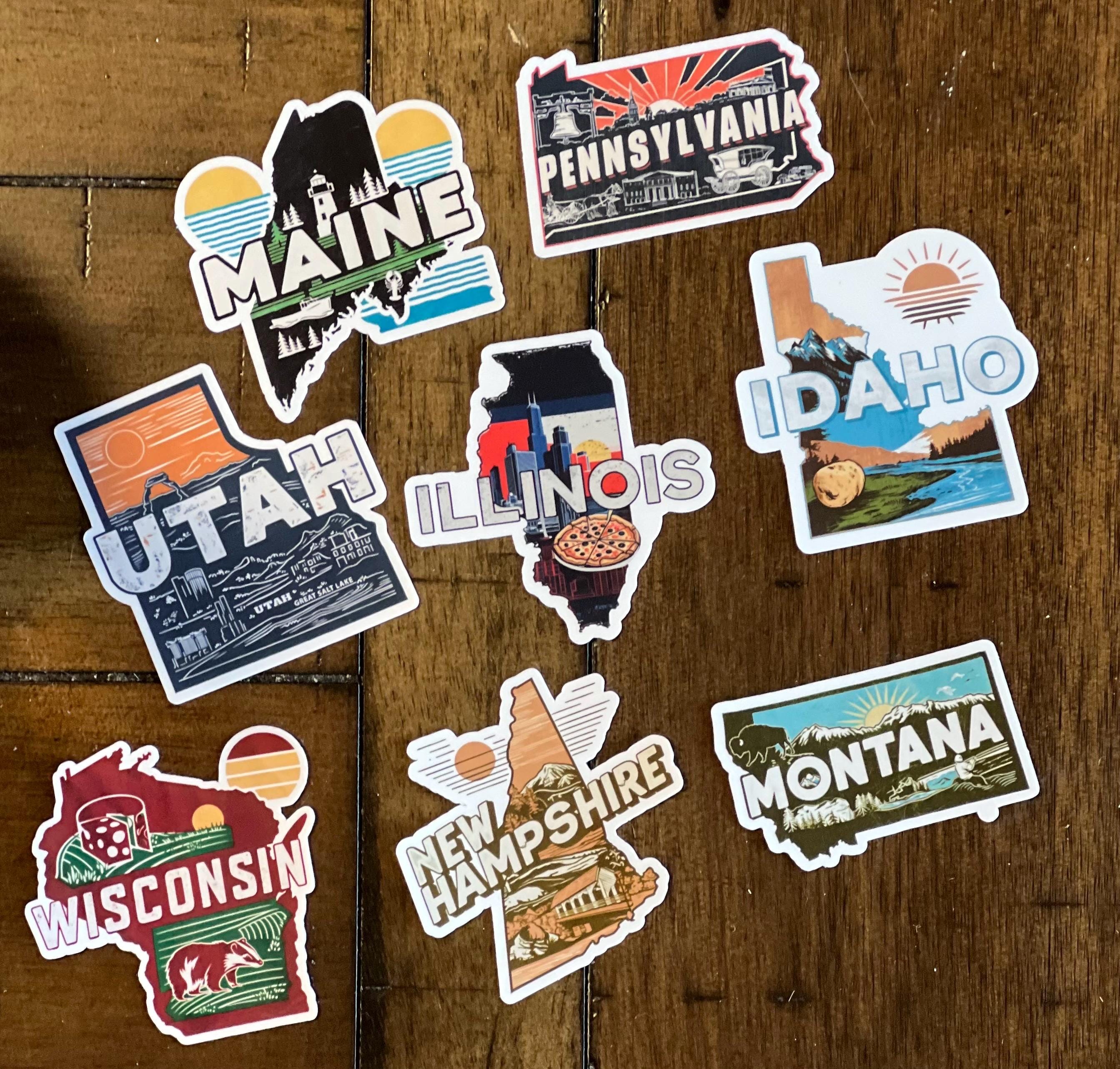 Southern Connecticut State University Sticker Decal Sheet – For Laptop, Water Bottle, Car & Crafts - View #3