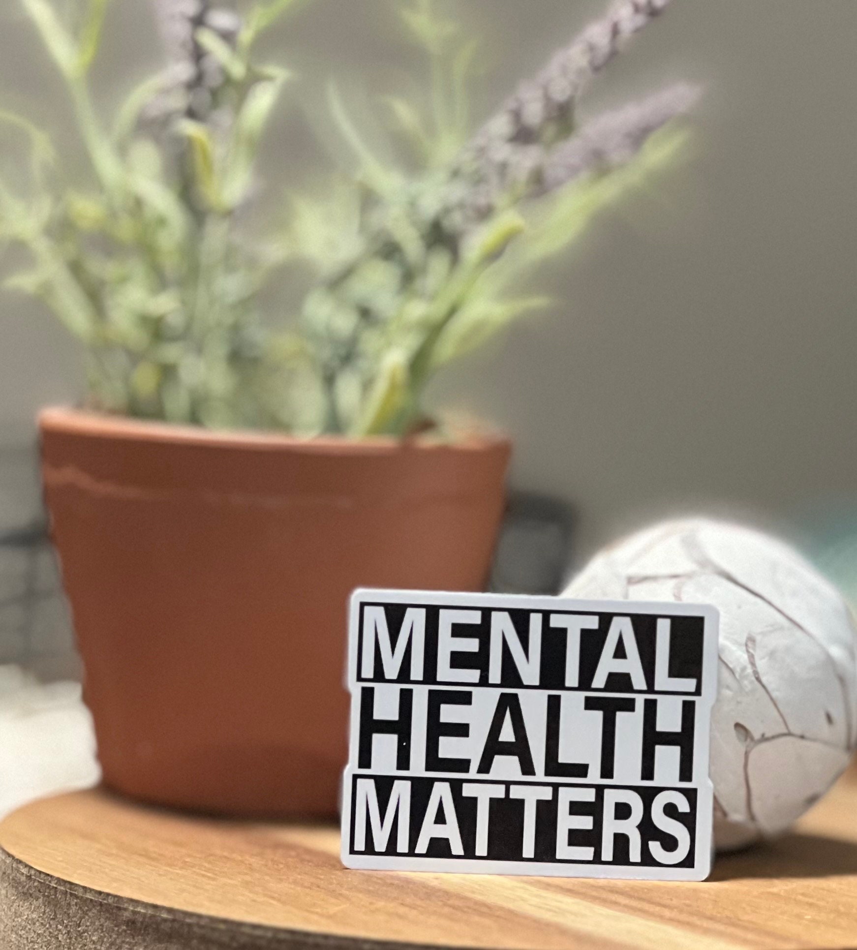 Mental Health Matters Sticker, Waterproof Vinyl Decal - Etsy
