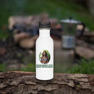 Yoga Teacher Gift Idea, Stainless Steel Water Bottle, Reusable Bottle, Christmas Gift Idea for Yoga Instructor, Eco-Friendly Workout Gear