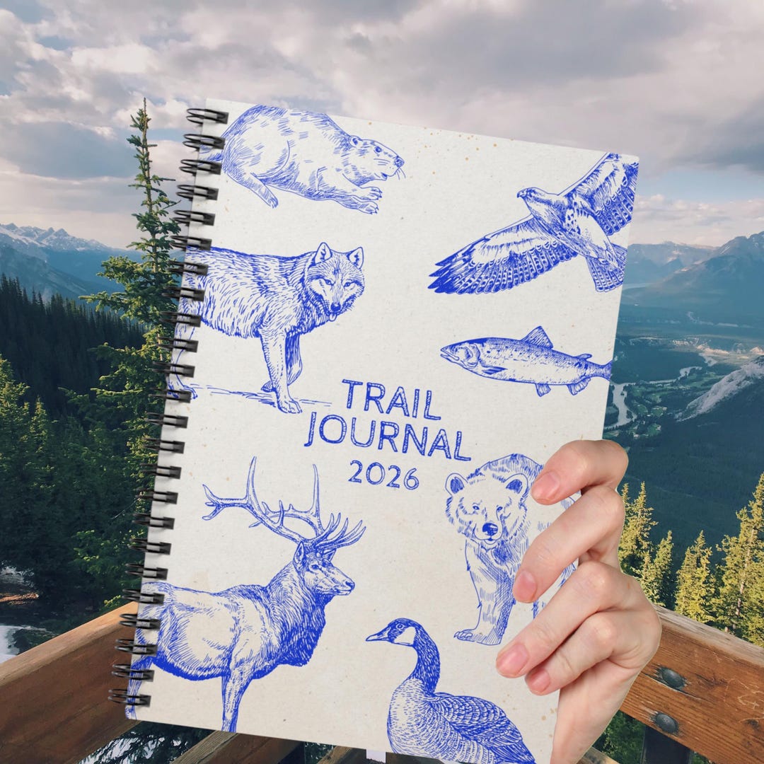 Nature-themed Trail Journal - Guided Writing for Outdoor Enthusiasts ...
