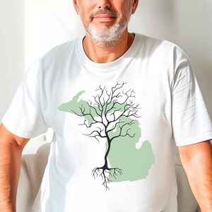 Michigan Roots Comfort Colors Tee: Unisex Cotton T-Shirt