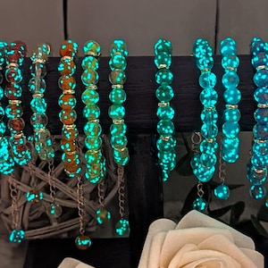Glow Glass Beaded Bracelet
