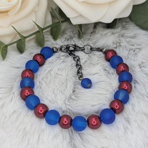 Americana Theme Beaded Bracelet (Multiple Color Choice)