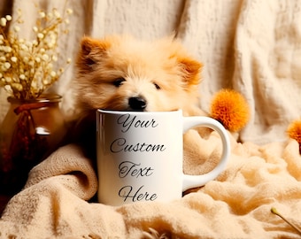 11oz Custom Text Mug, Personalize Your Own Coffee Cup, Custom Quote or Name Gift