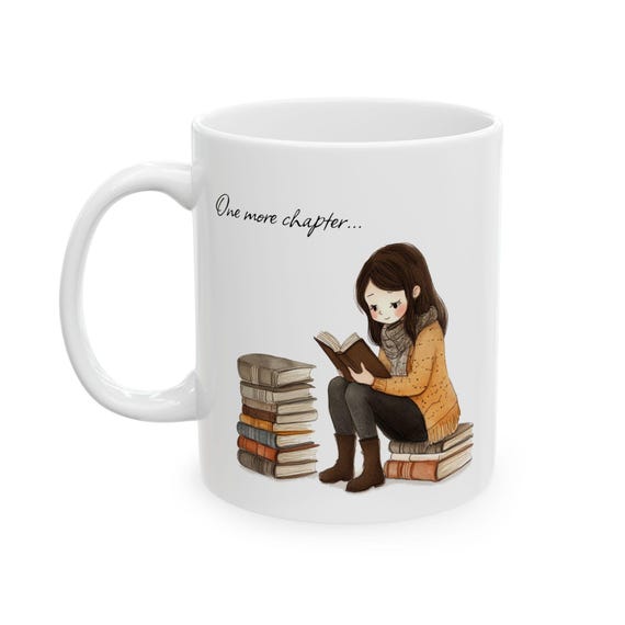 Book Lover Gift Set – 11oz Coffee Mug & Metal Bookmark For Readers