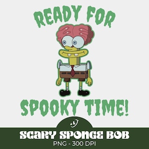 Sponge Bob PNG, Sponge Bob Haloween, Sponge Bob Clipart, Sponge Bob Square Pants, Halloween png, Spooky vibes Png, Instant Download