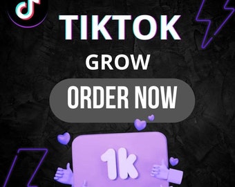 1000 followers Grow on TikTok Guide, increase your engagment,Marketing Boost, Fast Delivery!