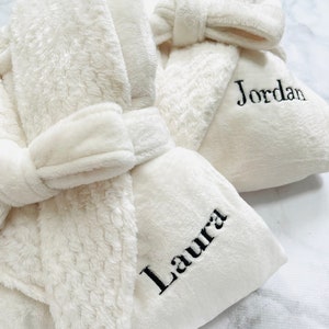 Bathrobe | Luxury Bathrobe | Personalized Robe | Embroidered Bathrobe | Plush Robe | Couple Bathrobe | Matching Couple Robes | Robe