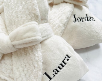 Bathrobe | Luxury Bathrobe | Personalized Robe | Embroidered Bathrobe | Plush Robe | Couple Bathrobe | Matching Couple Robes | Robe