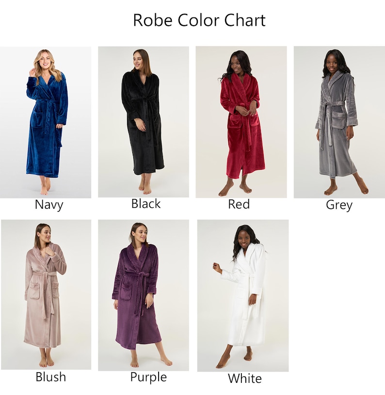 Bathrobe Luxury Bathrobe Personalized Robe Embroidered Bathrobe Plush