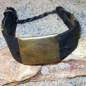 Leather and Brass Bracelet