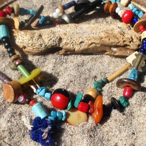 Bayefall Tassel Bead and Bone Necklace