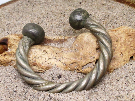 Antique Heavy Twisted Tuareg West African Bracelet - image 2