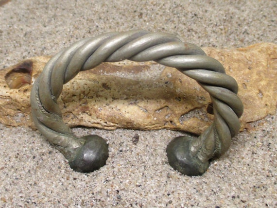 Antique Heavy Twisted Tuareg West African Bracelet - image 1