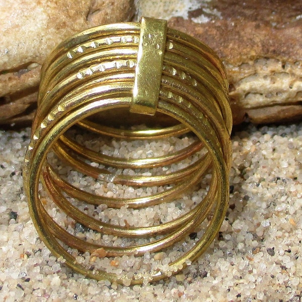 Brass  Seven-Day Blessing Ring