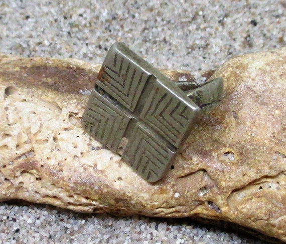 Antique Fulani Tuareg West African Square Ring - image 3