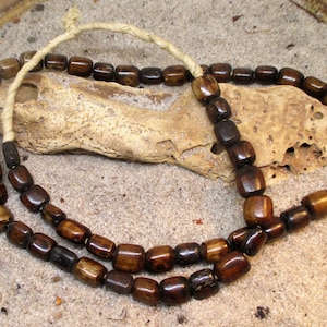 Brown Bone Bead Necklace from Mali