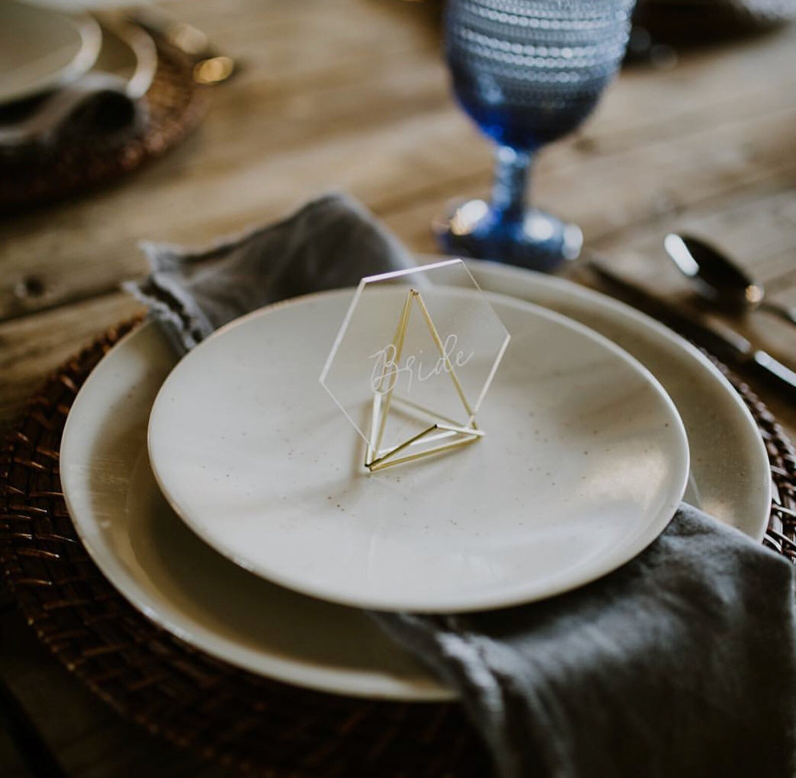 MOD Place Card Holder 4 Color Options Modlode Wedding Etsy