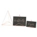Mod Sign Holders - 3 size options: Brass, Rose Gold, Silver, Black metals - Wedding Table Number Sign Holder - Acrylic Sign Holder