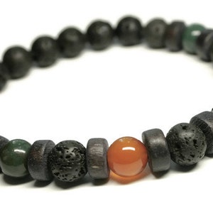 Unisex Gemstone bracelet, Anti Anxiety, sleep aid, Stretch bracelet for Men, Wellness, Fertility aid,Holistic Healing,Well-Being