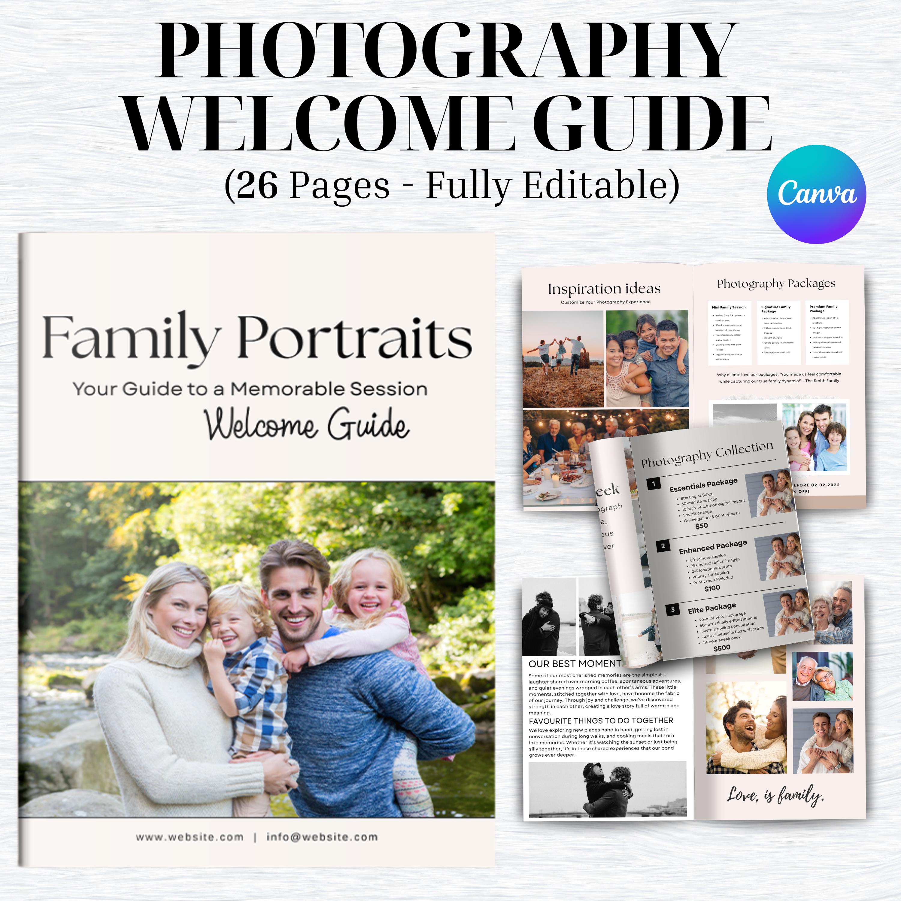 Photography Welcome Guide.pdf 26 Photography Welcome Guide, Memorable Photo Session, Welcome Guide ...