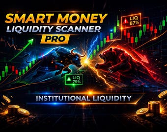 Smart Money Liquidity Scanner PRO – Indicatore TradingView / Liquidità istituzionale e struttura di mercato per Forex e criptovalute