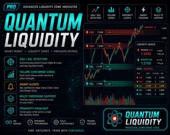 EQH/EQL Quantum Liquidity | Smart Money & ICT Sweep | Trading View Indicator  | Forex /Crypto