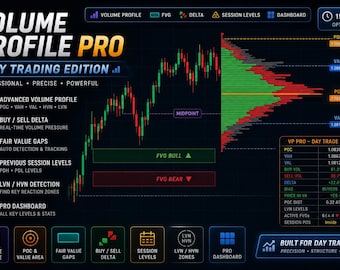 Volume Profile Pro Indicator | TradingView  | Day Trading