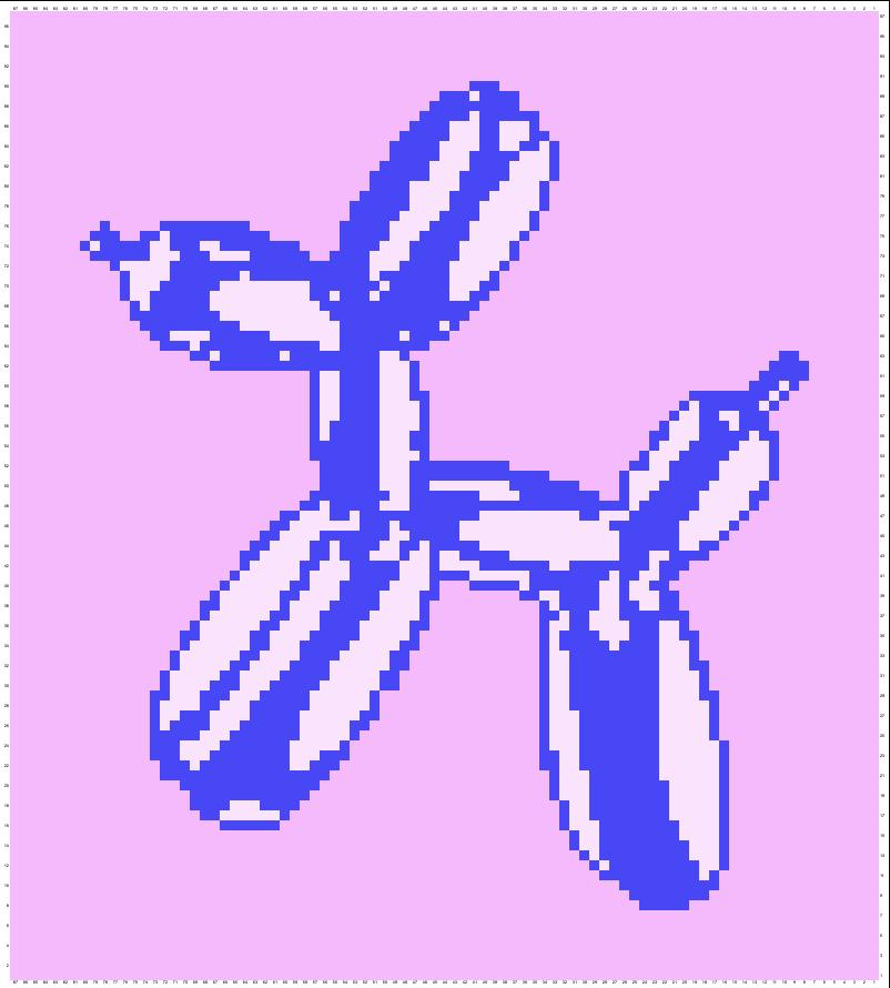 30 Balloon Dog Crochet Patterns for Adorable Toys, Decor, and Gifts 12 Balloon Dog Tapestry Crochet Pattern with Graph and Written Instructions