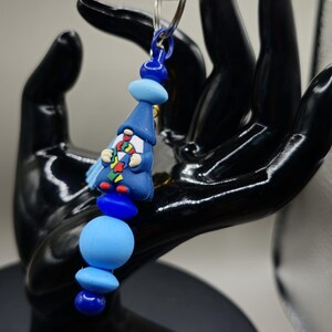 blue elf silicone key ring