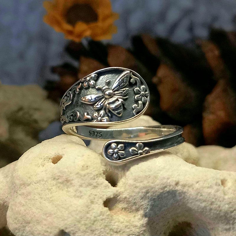 Bee Spoon Ring - Etsy