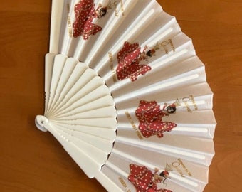 Plastic fan with 14 ribs.