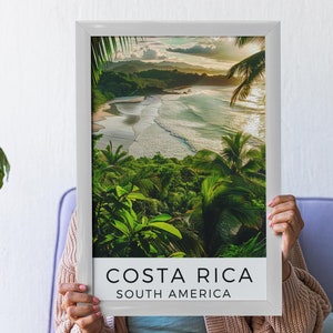 Costa Rica Travel Print, Central America Print, Home Decor, Wall Art, America, Wedding Gift, Birthday Gift, Digital Print, Costa Rica 151