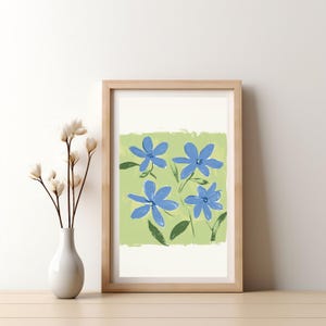 Modern Southern Floral Wall Art, Coastal Grandma Digital Download, Preppy Grandmillennial Art, Instant Southern Wall Decor Print, 471