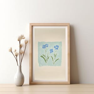 Modern Southern Floral Wall Art, Coastal Grandma Digital Download, Preppy Grandmillennial Art, Instant Southern Wall Decor Print, 473