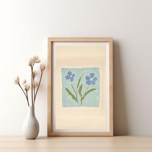 Modern Southern Floral Wall Art, Coastal Grandma Digital Download, Preppy Grandmillennial Art, Instant Southern Wall Decor Print, 474
