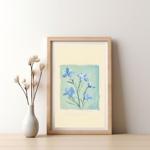 Modern Southern Floral Wall Art, Coastal Grandma Digital Download, Preppy Grandmillennial Art, Instant Southern Wall Decor Print, 472