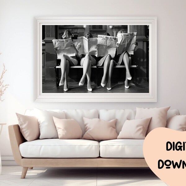 Black Vintage Prints Wall Art Etsy