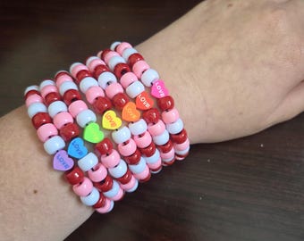 Valentine's Day Beaded Bracelets