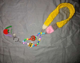 Crocheted and Beaded Teacher Lanyards