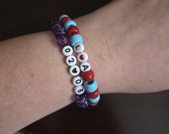 Custom Beaded Couples Bracelets