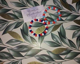 Summer Beaded Bracelets: 4th of July & Ice Pop