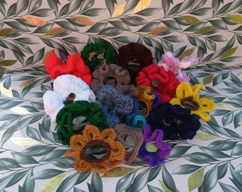 Crochet Scrunchie: Colorful Hair Accessory