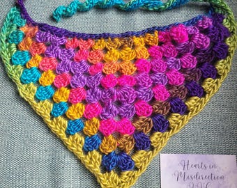 Crochet Bandana: Colorful Handmade Hair Accessory